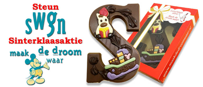 Chocoladeletters Sinterklaasaktie SWGN