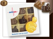 Alarmerend Meer dan wat dan ook Verdienen Chocolade bedankje versturen per post - Choco Paradijs